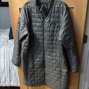 Patagonia Charcoal Quilted Coat
